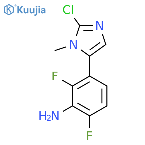 3-(2-chloro-1-methyl-1H-imidazol-5-yl)-2,6-difluoroaniline structure