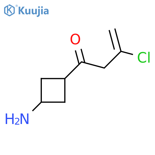 1-(3-Aminocyclobutyl)-3-chlorobut-3-en-1-one structure