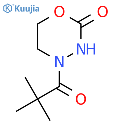 4-(2,2-Dimethylpropanoyl)-1,3,4-oxadiazinan-2-one structure