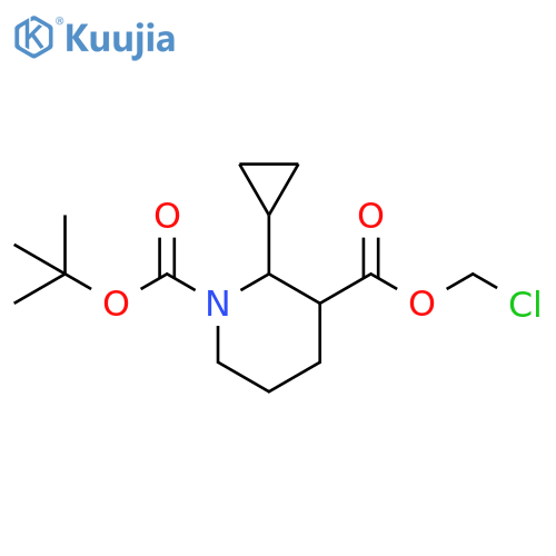1,3-Piperidinedicarboxylic acid, 2-cyclopropyl-, 3-(chloromethyl) 1-(1,1-dimethylethyl) ester structure