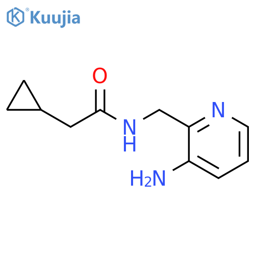 Cyclopropaneacetamide, N-[(3-amino-2-pyridinyl)methyl]- structure