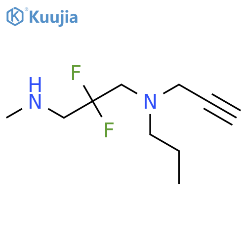 2,2-difluoro-N-methyl-N'-propyl-N'-prop-2-ynylpropane-1,3-diamine structure