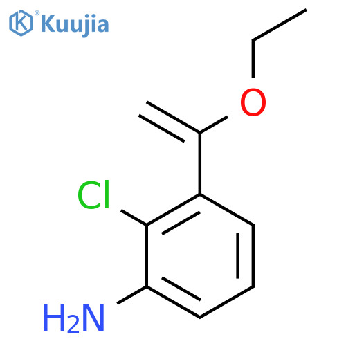2-Chloro-3-(1-ethoxyethenyl)aniline structure