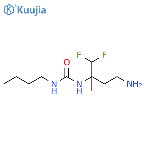 Urea, N-[3-amino-1-(difluoromethyl)-1-methylpropyl]-N'-butyl- structure