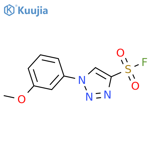 1-(3-methoxyphenyl)-1H-1,2,3-triazole-4-sulfonyl fluoride structure