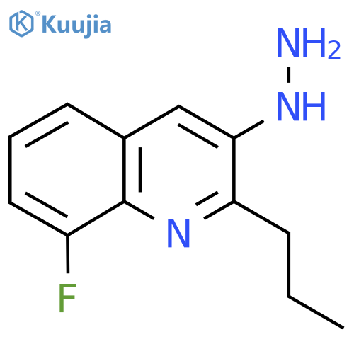 8-Fluoro-3-hydrazinyl-2-propylquinoline structure
