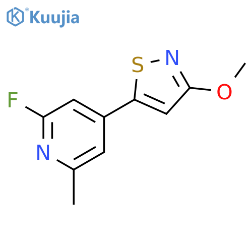 Pyridine, 2-fluoro-4-(3-methoxy-5-isothiazolyl)-6-methyl- structure