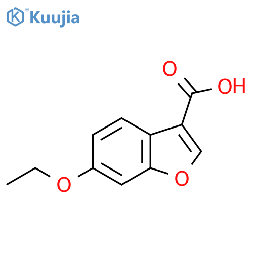 6-Ethoxy-1-benzofuran-3-carboxylic acid structure