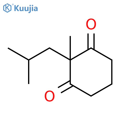 1,3-Cyclohexanedione, 2-methyl-2-(2-methylpropyl)- structure