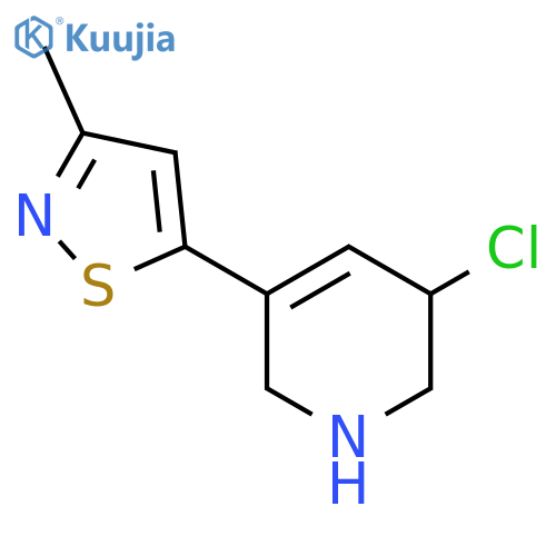 3-Chloro-5-(3-methyl-1,2-thiazol-5-yl)-1,2,3,6-tetrahydropyridine structure