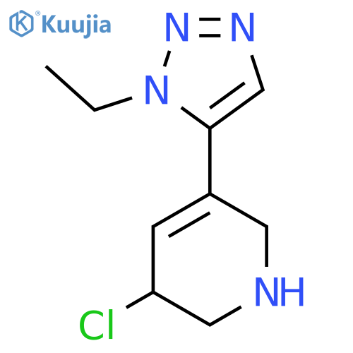 3-chloro-5-(1-ethyl-1H-1,2,3-triazol-5-yl)-1,2,3,6-tetrahydropyridine structure