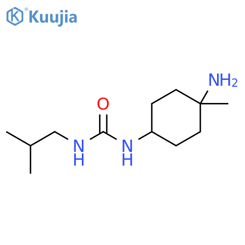 Urea, N-(4-amino-4-methylcyclohexyl)-N'-(2-methylpropyl)- structure