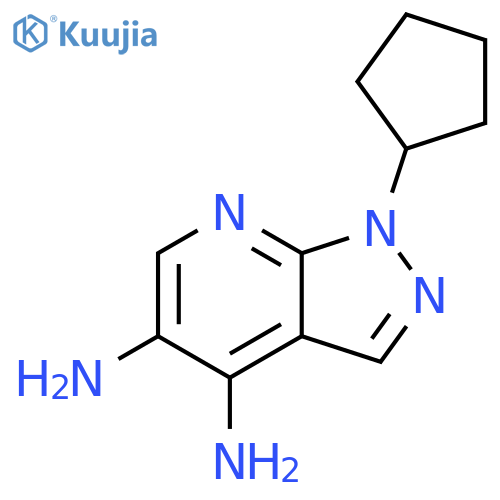 1H-Pyrazolo[3,4-b]pyridine-4,5-diamine, 1-cyclopentyl- structure