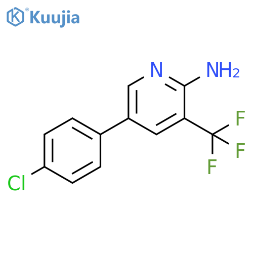 5-(4-Chlorophenyl)-3-(trifluoromethyl)pyridin-2-amine structure