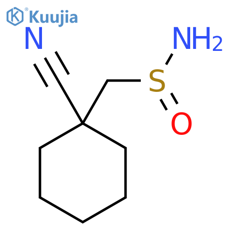 (1-Cyanocyclohexyl)methanesulfinamide structure