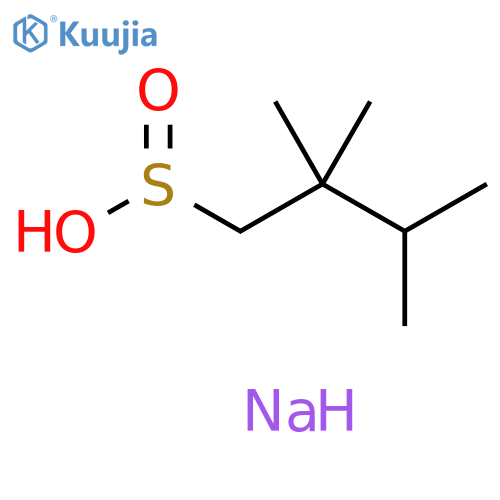 1-Butanesulfinic acid, 2,2,3-trimethyl-, sodium salt (1:1) structure