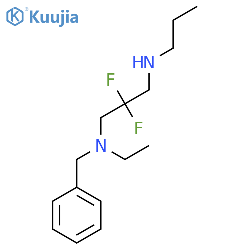 Benzyl[2,2-difluoro-3-(propylamino)propyl]ethylamine structure