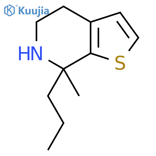 7-methyl-7-propyl-4H,5H,6H,7H-thieno2,3-cpyridine structure