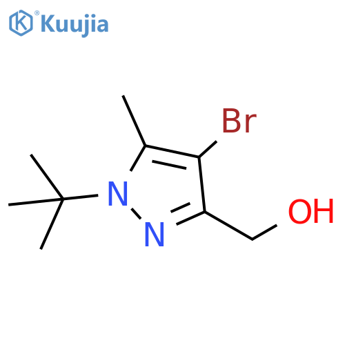 1H-Pyrazole-3-methanol, 4-bromo-1-(1,1-dimethylethyl)-5-methyl- structure
