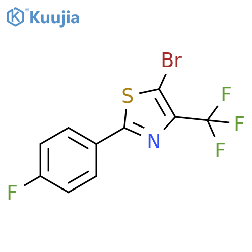 Thiazole, 5-bromo-2-(4-fluorophenyl)-4-(trifluoromethyl)- structure