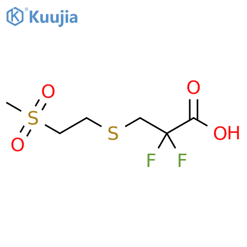 Propanoic acid, 2,2-difluoro-3-[[2-(methylsulfonyl)ethyl]thio]- structure
