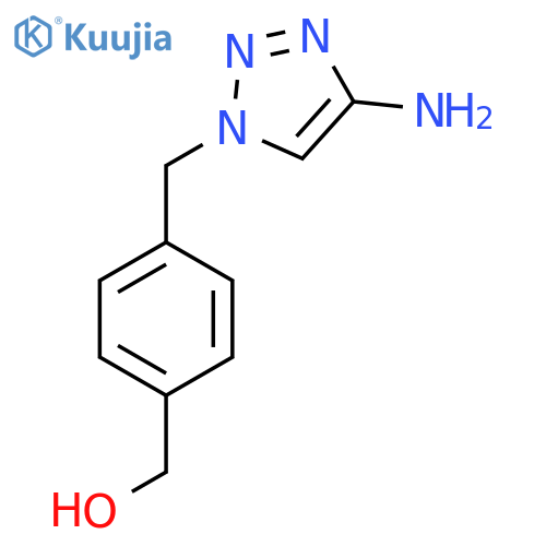{4-(4-amino-1H-1,2,3-triazol-1-yl)methylphenyl}methanol structure