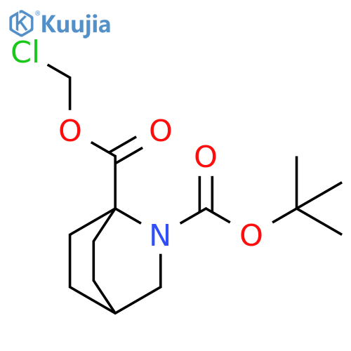 2-Azabicyclo[2.2.2]octane-1,2-dicarboxylic acid, 1-(chloromethyl) 2-(1,1-dimethylethyl) ester structure