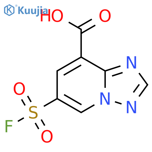6-(Fluorosulfonyl)-[1,2,4]triazolo[1,5-a]pyridine-8-carboxylic acid structure