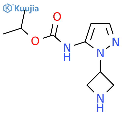 propan-2-yl N-1-(azetidin-3-yl)-1H-pyrazol-5-ylcarbamate structure
