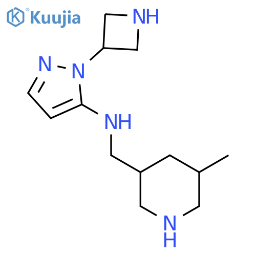 1-(azetidin-3-yl)-N-(5-methylpiperidin-3-yl)methyl-1H-pyrazol-5-amine structure