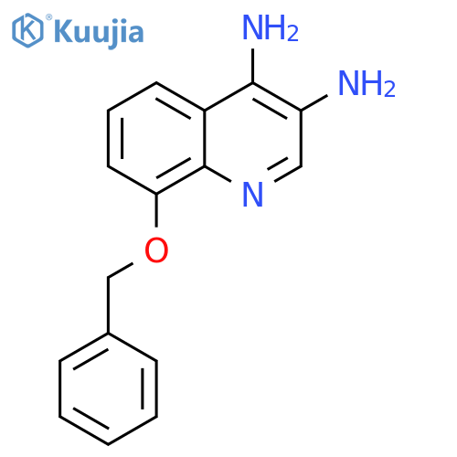 3,4-Quinolinediamine, 8-(phenylmethoxy)- structure