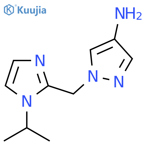 1-{1-(propan-2-yl)-1H-imidazol-2-ylmethyl}-1H-pyrazol-4-amine structure