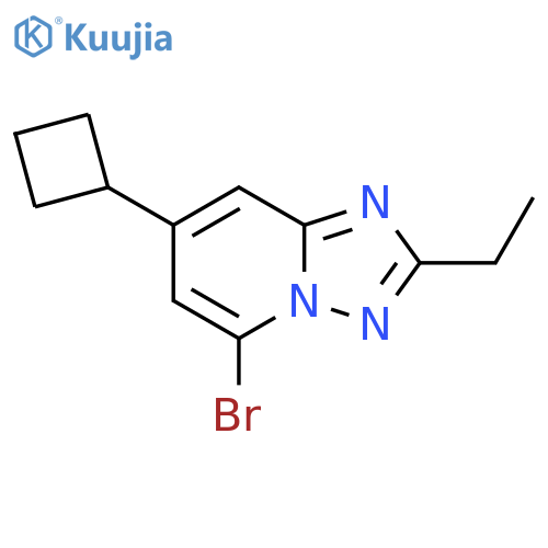 5-bromo-7-cyclobutyl-2-ethyl-1,2,4triazolo1,5-apyridine structure