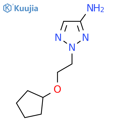 2-2-(cyclopentyloxy)ethyl-2H-1,2,3-triazol-4-amine structure
