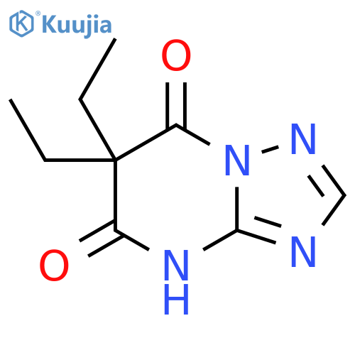 6,6-diethyl-5-hydroxy-6H,7H-1,2,4triazolo1,5-apyrimidin-7-one structure
