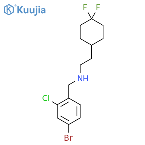 (4-bromo-2-chlorophenyl)methyl2-(4,4-difluorocyclohexyl)ethylamine structure