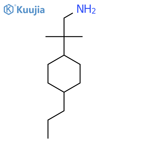 2-methyl-2-(4-propylcyclohexyl)propan-1-amine structure