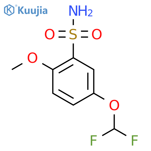 5-(difluoromethoxy)-2-methoxybenzene-1-sulfonamide structure