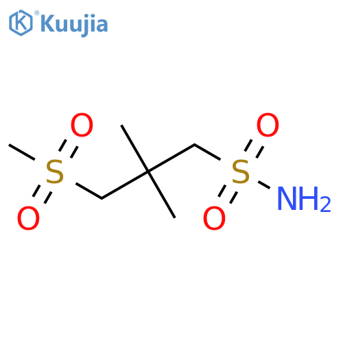 3-methanesulfonyl-2,2-dimethylpropane-1-sulfonamide structure