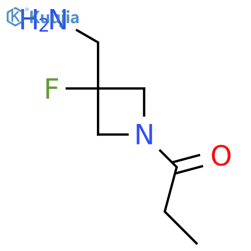 1-3-(aminomethyl)-3-fluoroazetidin-1-ylpropan-1-one structure
