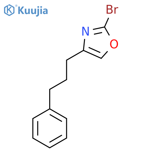 2-bromo-4-(3-phenylpropyl)-1,3-oxazole structure
