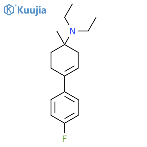 N,N-diethyl-4-(4-fluorophenyl)-1-methylcyclohex-3-en-1-amine structure