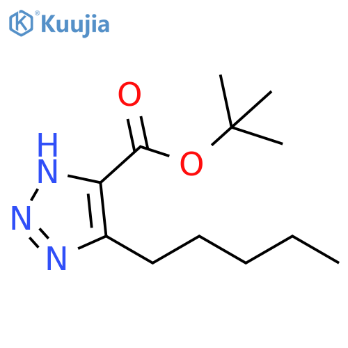 1H-1,2,3-Triazole-5-carboxylic acid, 4-pentyl-, 1,1-dimethylethyl ester structure