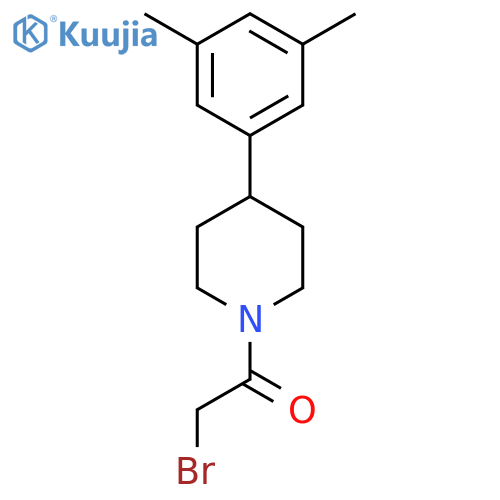 2-bromo-1-4-(3,5-dimethylphenyl)piperidin-1-ylethan-1-one structure