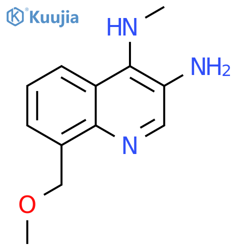 3,4-Quinolinediamine, 8-(methoxymethyl)-N4-methyl- structure