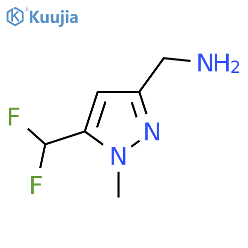5-(difluoromethyl)-1-methyl-1H-pyrazol-3-ylmethanamine structure