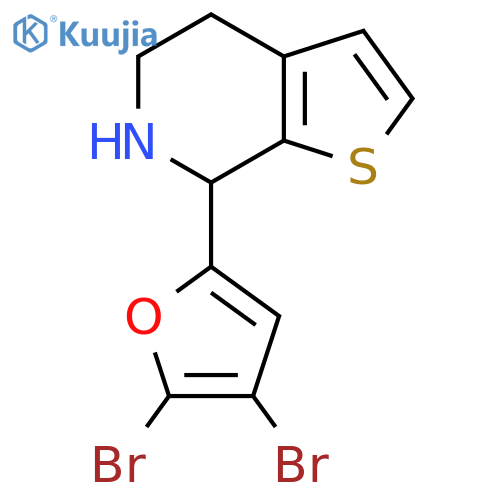 7-(4,5-dibromofuran-2-yl)-4H,5H,6H,7H-thieno2,3-cpyridine structure