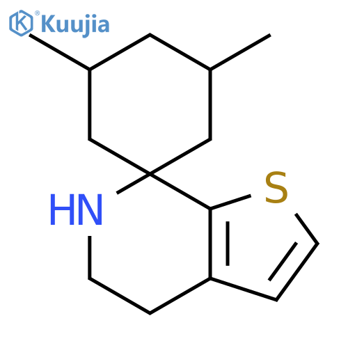 Spiro[cyclohexane-1,7'(4'H)-thieno[2,3-c]pyridine], 5',6'-dihydro-3,5-dimethyl- structure