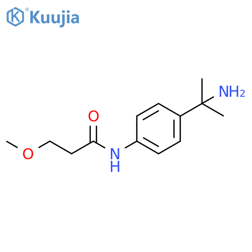 Propanamide, N-[4-(1-amino-1-methylethyl)phenyl]-3-methoxy- structure