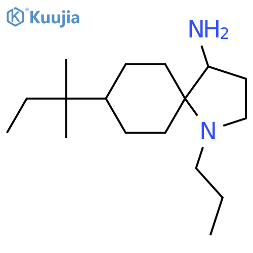 8-(2-Methylbutan-2-yl)-1-propyl-1-azaspiro[4.5]decan-4-amine structure